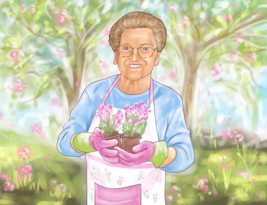Mrs Henri In Garden