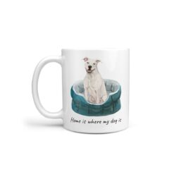 Home is where my dog is American Staffordshire terrier dog mug (Illustrated collection)