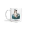 Home is where my dog is Australian Shepherd dog mug (Illustrated collection) 1 Home is where my dog is Australian Shepherd handle left White