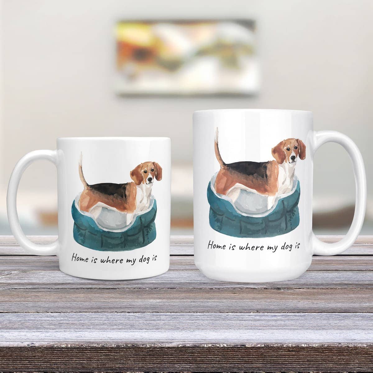 Home is where my dog is Beagle dog mug (Illustrated collection) 5 Home is where my dog is Beagle dog mug (Illustrated collection) - Image 3