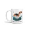 Home is where my dog is Beagle dog mug (Illustrated collection) 1 Home is where my dog is Beagle handle left White