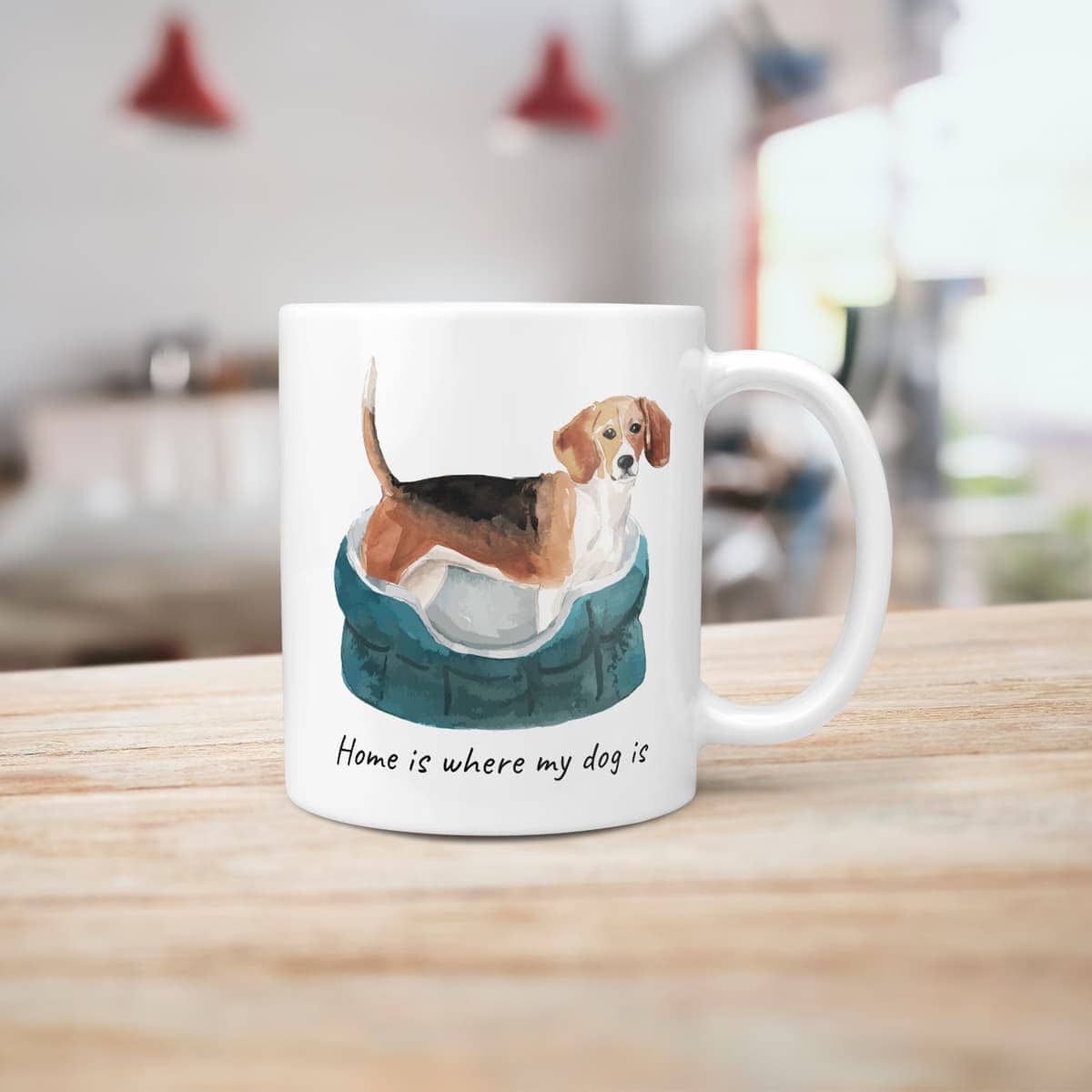 Home is where my dog is Beagle dog mug (Illustrated collection) 7 Home is where my dog is Beagle dog mug (Illustrated collection) - Image 5