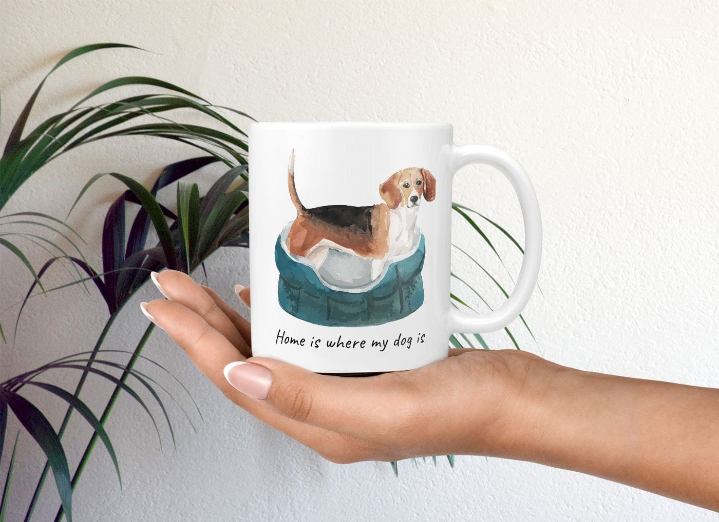 Home is where my dog is Beagle dog mug (Illustrated collection) 4 Home is where my dog is Beagle dog mug (Illustrated collection) - Image 2