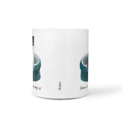 Home is where my dog is Bernese Mountain Dog dog mug (Illustrated collection) 17 Home is where my dog is Bernese Mountain Dog front view White
