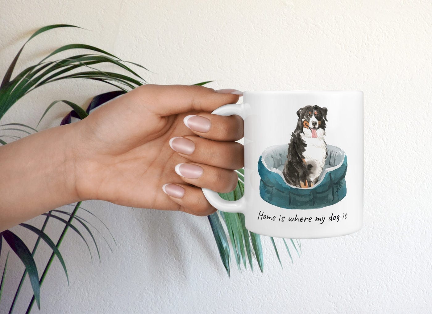 Home is where my dog is Bernese Mountain Dog dog mug (Illustrated collection) 8 Home is where my dog is Bernese Mountain Dog dog mug (Illustrated collection) - Image 7