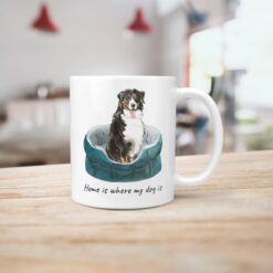 Home is where my dog is Bernese Mountain Dog dog mug (Illustrated collection) 14 Home is where my dog is Bernese Mountain Dog handle right kitchen