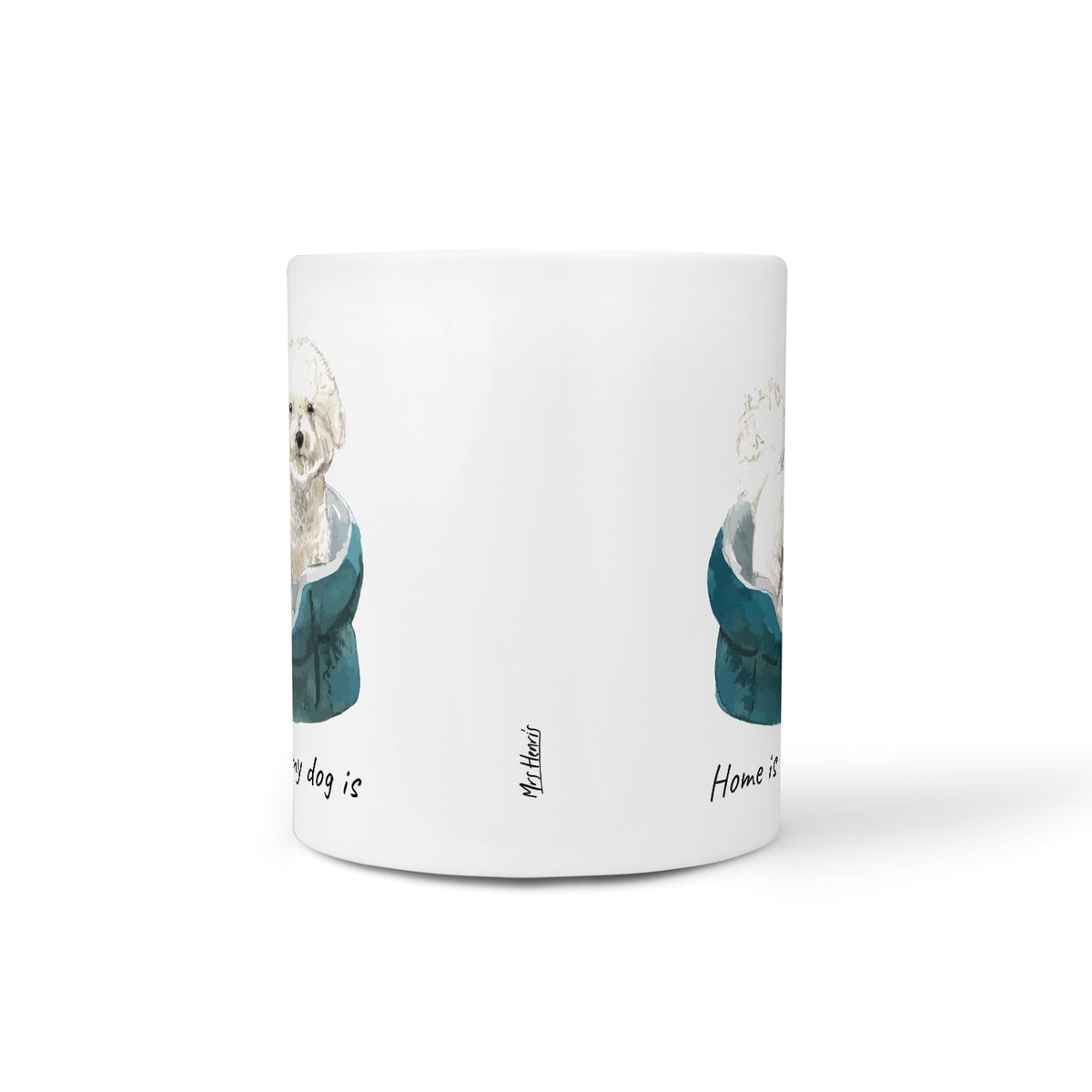 Home is where my dog is Bichon Frise dog mug (Illustrated collection) 9 Home is where my dog is Bichon Frise dog mug (Illustrated collection) - Image 8