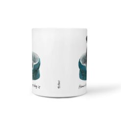 Home is where my dog is Black Lab dog mug (Illustrated collection) 18 Home is where my dog is Black Lab front view White