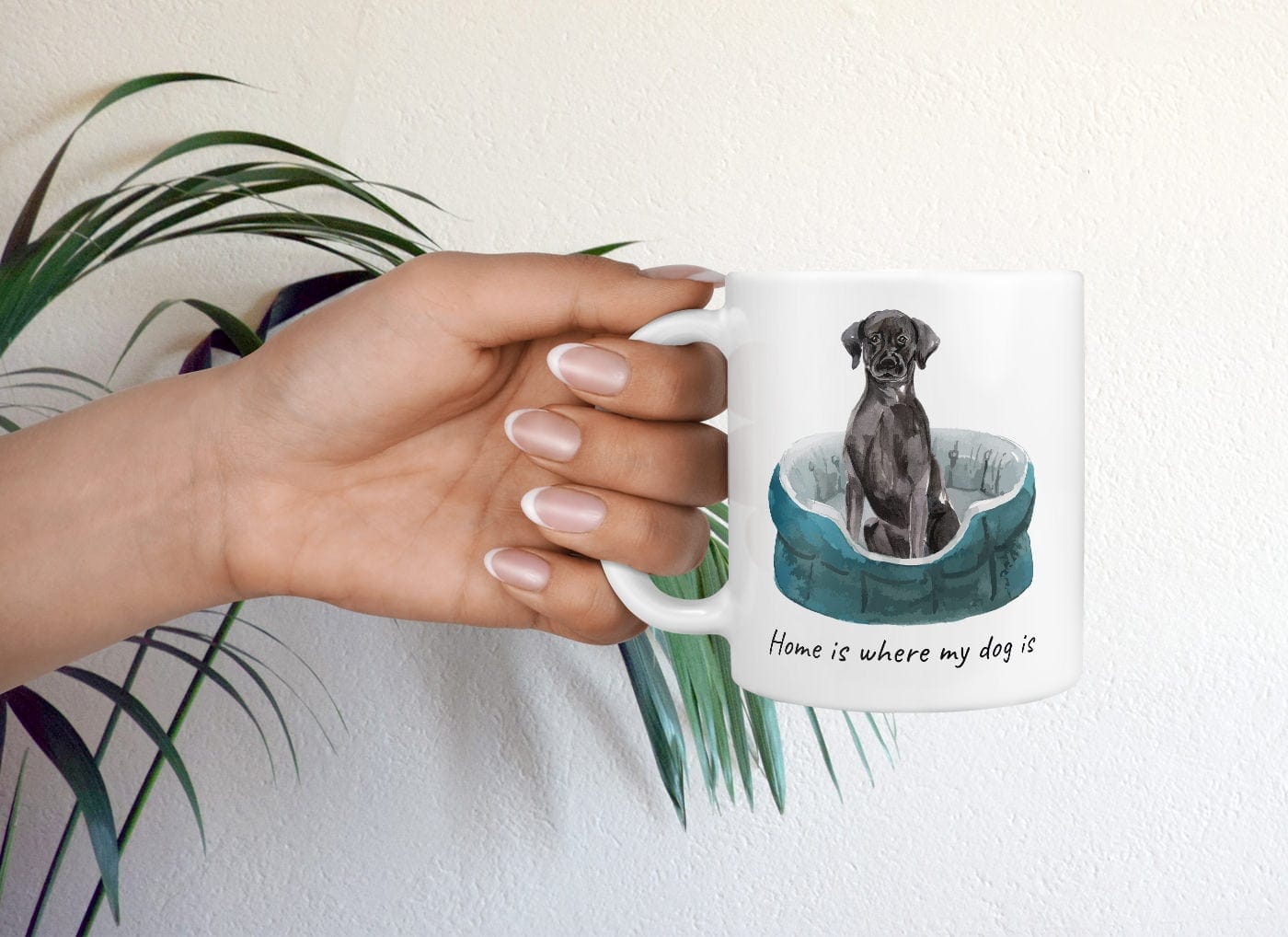 Home is where my dog is Black Lab dog mug (Illustrated collection) 9 Home is where my dog is Black Lab dog mug (Illustrated collection) - Image 7