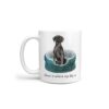 Home is where my dog is Black Lab handle left White