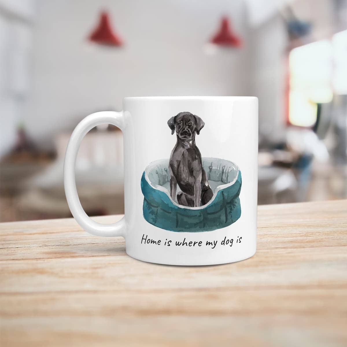 Home is where my dog is Black Lab dog mug (Illustrated collection) 8 Home is where my dog is Black Lab dog mug (Illustrated collection) - Image 6