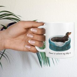 Home is where my dog is Black & Tan Dachshund dog mug (Illustrated collection) 17 Home is where my dog is Black & Tan Dachshund dog mug (Illustrated collection) - Image 7