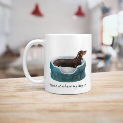 Home is where my dog is Black & Tan Dachshund dog mug (Illustrated collection) 16 Home is where my dog is Black & Tan Dachshund dog mug (Illustrated collection) - Image 6