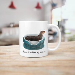 Home is where my dog is Black & Tan Dachshund dog mug (Illustrated collection) 15 Home is where my dog is Black & Tan Dachshund dog mug (Illustrated collection) - Image 5