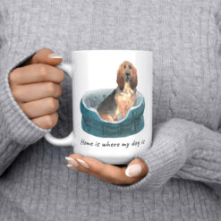 Home is where my dog is BloodHound 15oz jumper front