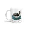 Home is where my dog is Border Collie dog mug (Illustrated collection) 1 Home is where my dog is Border Collie handle left White