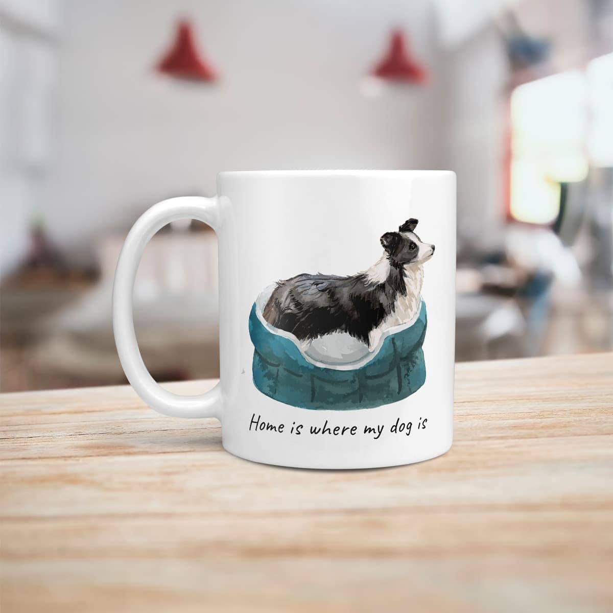Home is where my dog is Border Collie dog mug (Illustrated collection) 8 Home is where my dog is Border Collie dog mug (Illustrated collection) - Image 6