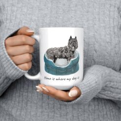 Home is where my dog is Bouvier des Flandres 15oz jumper front