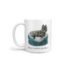 Home is where my dog is Bouvier des Flandres handle left White