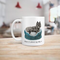 Home is where my dog is Bouvier des Flandres handle left kitchen