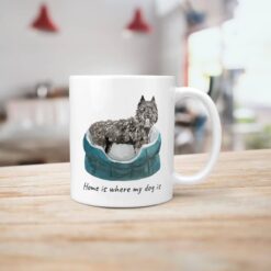 Home is where my dog is Bouvier des Flandres handle right kitchen
