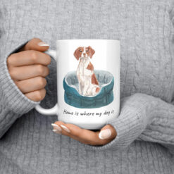 Home is where my dog is Brittany 15oz jumper front