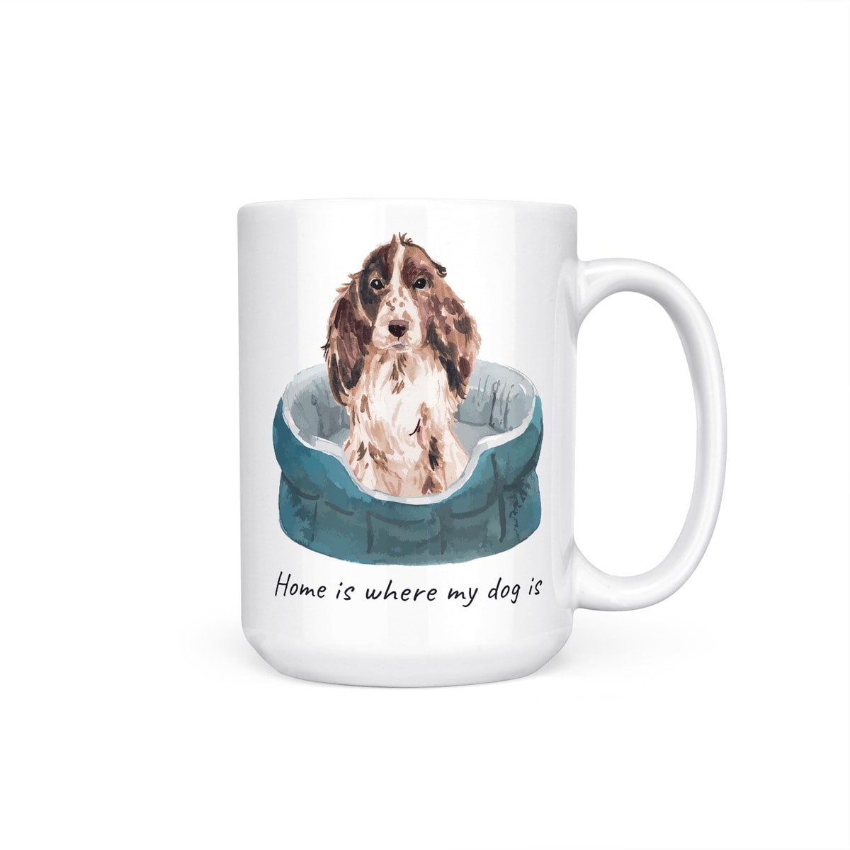Home is where my dog is Brown Cocker Spaniel dog mug (Illustrated collection) 11 Home is where my dog is Brown Cocker Spaniel dog mug (Illustrated collection) - Image 9