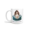 Home is where my dog is Brown Cocker Spaniel dog mug (Illustrated collection) 1 Home is where my dog is Brown Cocker Spaniel handle left White
