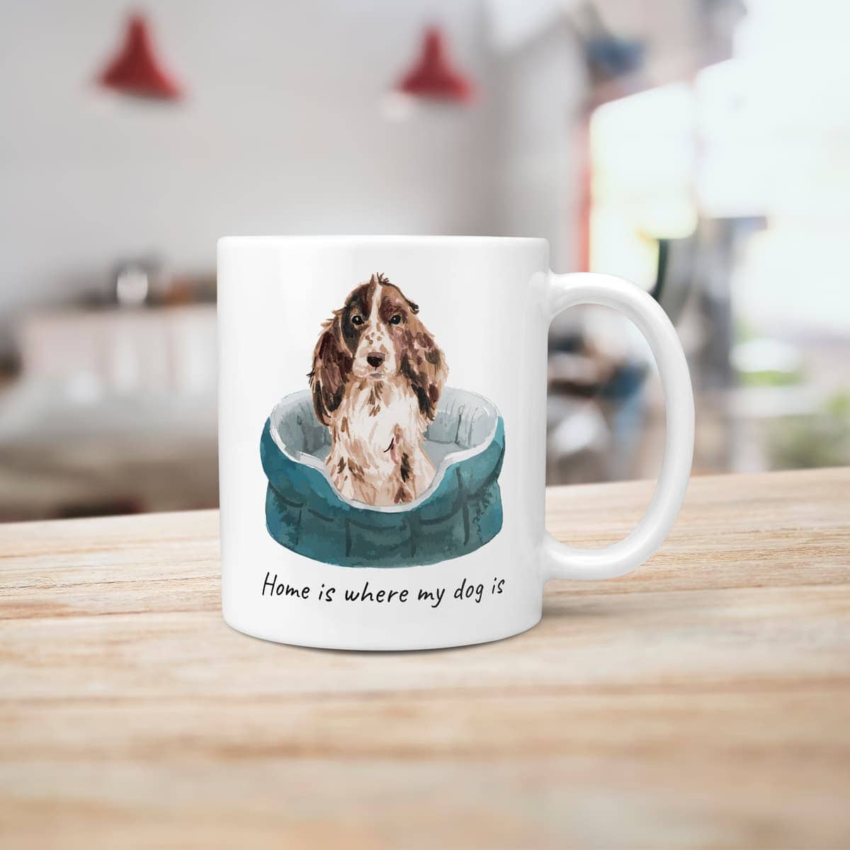 Home is where my dog is Brown Cocker Spaniel dog mug (Illustrated collection) 7 Home is where my dog is Brown Cocker Spaniel dog mug (Illustrated collection) - Image 5