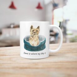 Home is where my dog is Cairn Terrier dog mug (Illustrated collection) 15 Home is where my dog is Cairn Terrier handle right kitchen