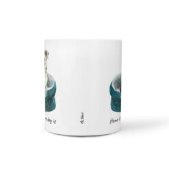 Home is where my dog is Catahoula Leopard Dog dog mug (Illustrated collection) 18 Home is where my dog is Catahoula Leopard Dog front view White