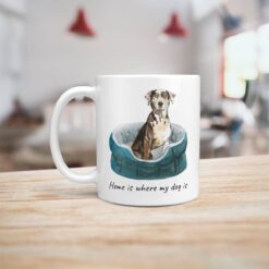 Home is where my dog is Catahoula Leopard Dog dog mug (Illustrated collection) 16 Home is where my dog is Catahoula Leopard Dog handle left kitchen
