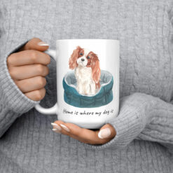 Home is where my dog is Cavalier King Charles Spaniel 15oz jumper front