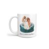Home is where my dog is Cavalier King Charles Spaniel dog mug (Illustrated collection) 1 Home is where my dog is Cavalier King Charles Spaniel handle left White