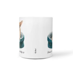Home is where my dog is Chihuahua dog mug (Illustrated collection) 18 Home is where my dog is Chihuahua front view White