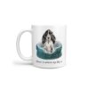 Home is where my dog is Cocker Spaniel dog mug (Illustrated collection) 1 Home is where my dog is Cocker Spaniel handle left White