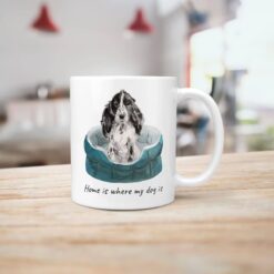 Home is where my dog is Cocker Spaniel dog mug (Illustrated collection) 15 Home is where my dog is Cocker Spaniel handle right kitchen