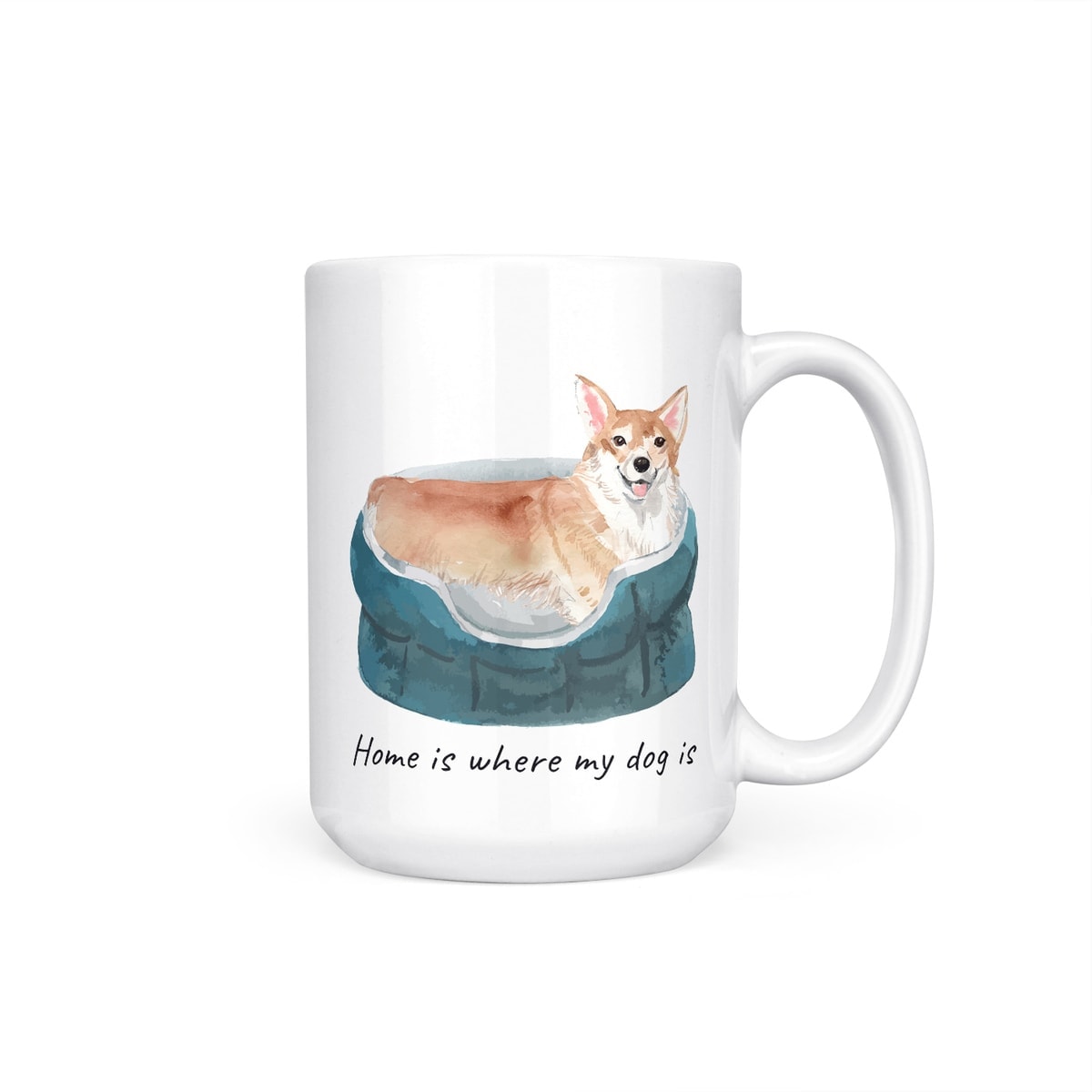 Home is where my dog is Corgi dog mug (Illustrated collection) 11 Home is where my dog is Corgi dog mug (Illustrated collection) - Image 9