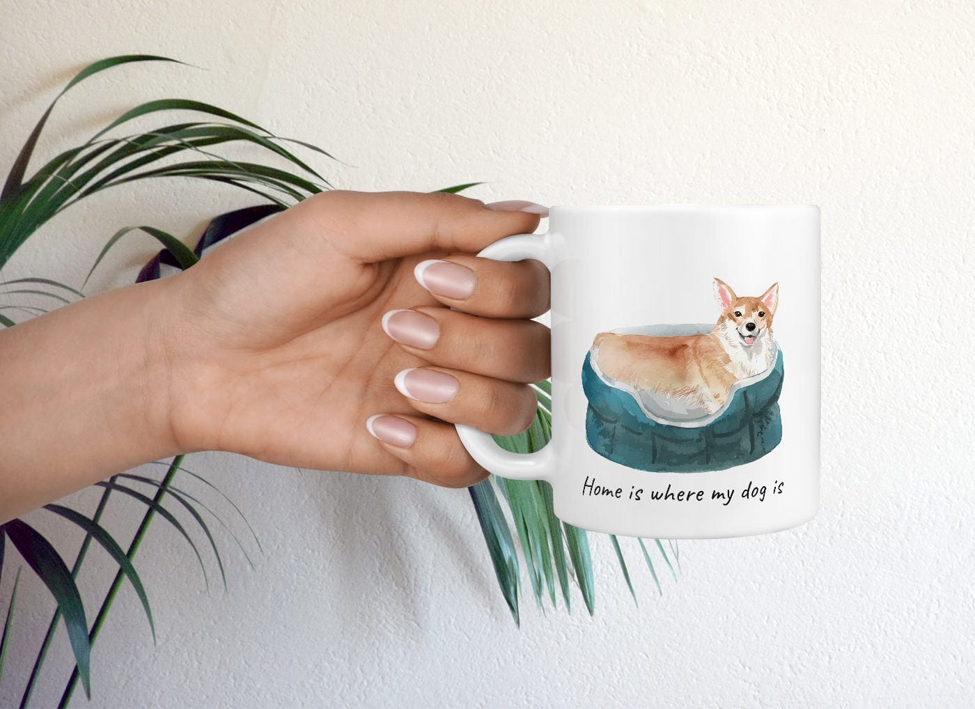 Home is where my dog is Corgi dog mug (Illustrated collection) 9 Home is where my dog is Corgi dog mug (Illustrated collection) - Image 7