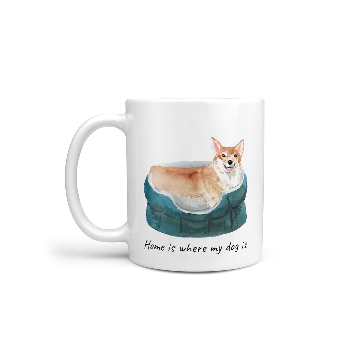 Home is where my dog is Corgi dog mug (Illustrated collection) 3 Home is where my dog is Corgi dog mug (Illustrated collection)