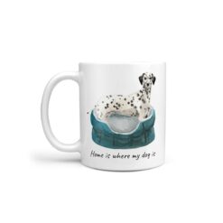 Home is where my dog is Dalmatian dog mug (Illustrated collection)