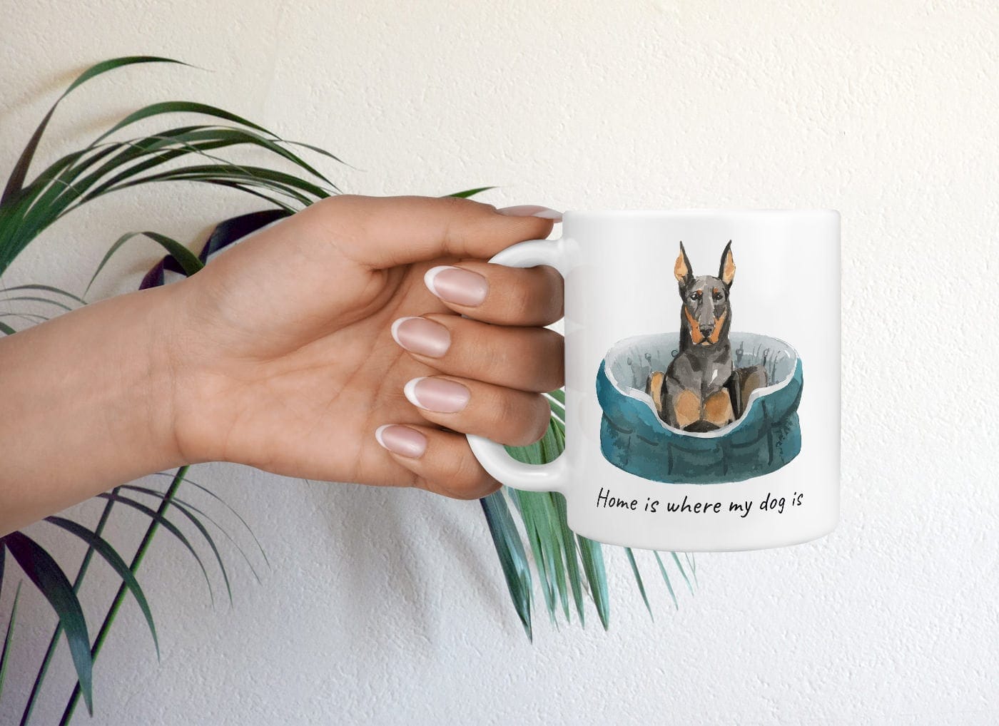 Home is where my dog is Doberman dog mug (Illustrated collection) 9 Home is where my dog is Doberman dog mug (Illustrated collection) - Image 7
