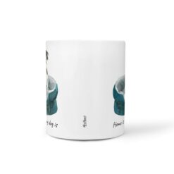 Home is where my dog is English Pointer dog mug (Illustrated collection) 18 Home is where my dog is English Pointer front view White