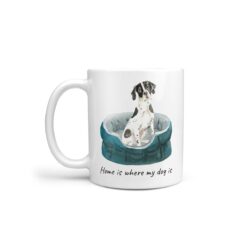 Home is where my dog is English Pointer dog mug (Illustrated collection)