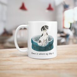 Home is where my dog is English Pointer dog mug (Illustrated collection) 16 Home is where my dog is English Pointer handle left kitchen