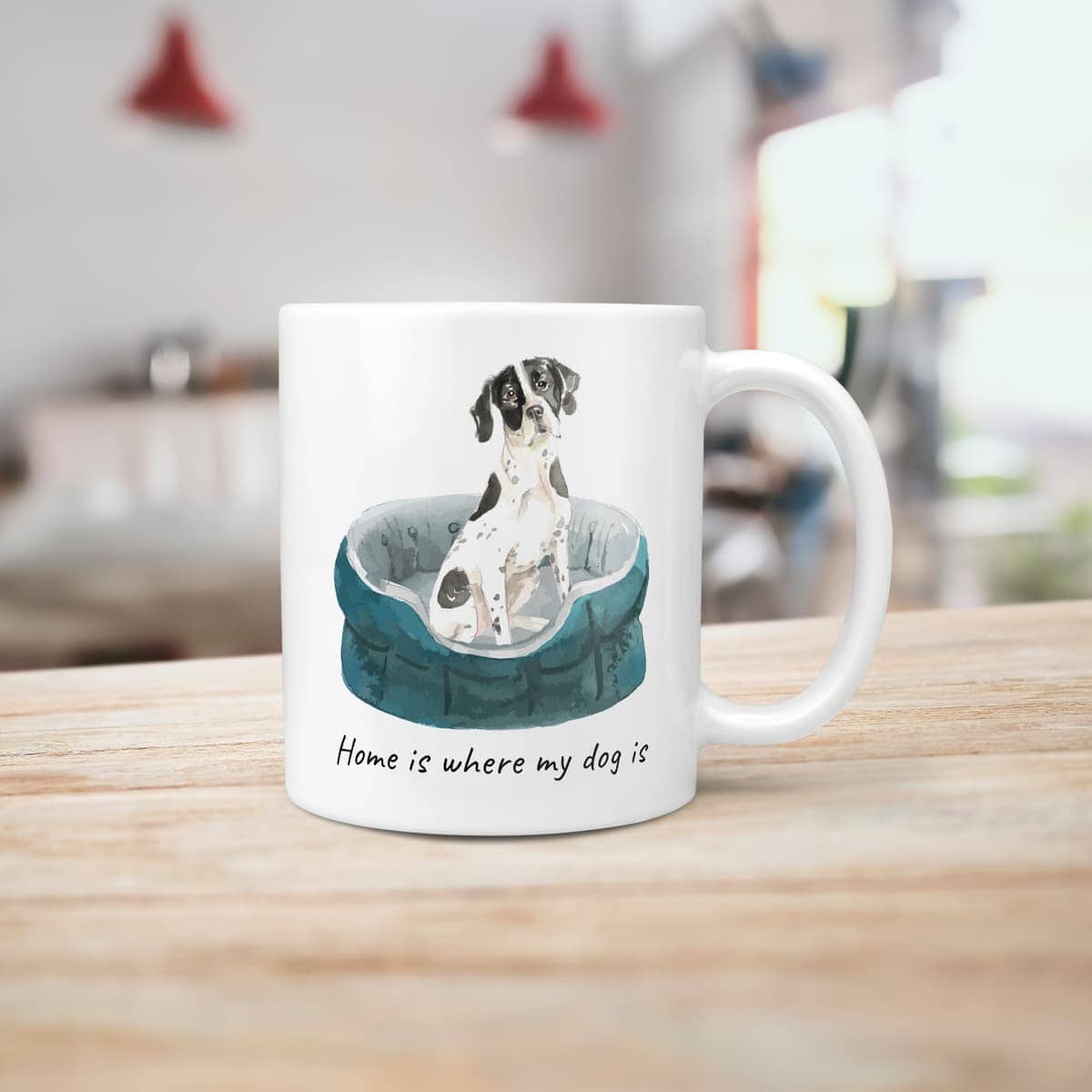 Home is where my dog is English Pointer dog mug (Illustrated collection) 7 Home is where my dog is English Pointer dog mug (Illustrated collection) - Image 5