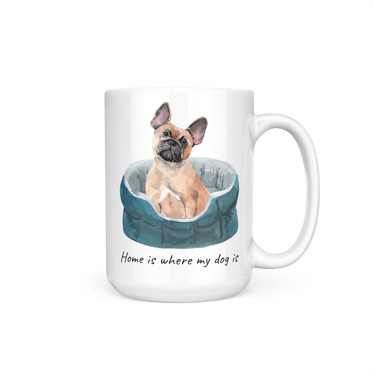 Home is where my dog is French Bulldog dog mug (Illustrated collection) 11 Home is where my dog is French Bulldog dog mug (Illustrated collection) - Image 9