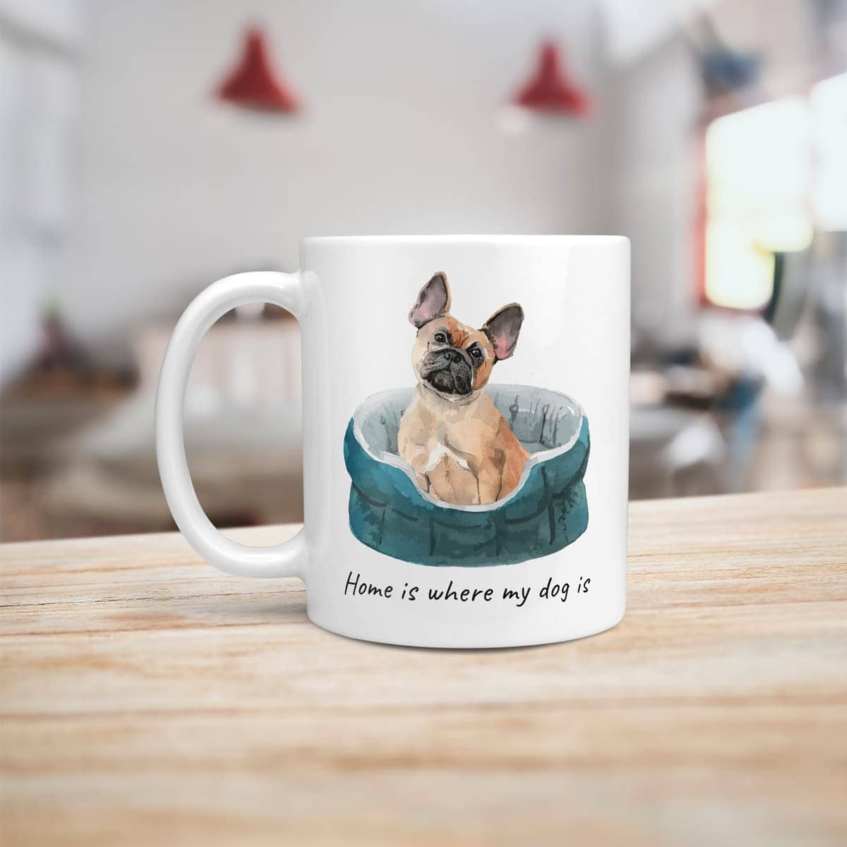 Home is where my dog is French Bulldog dog mug (Illustrated collection) 8 Home is where my dog is French Bulldog dog mug (Illustrated collection) - Image 6