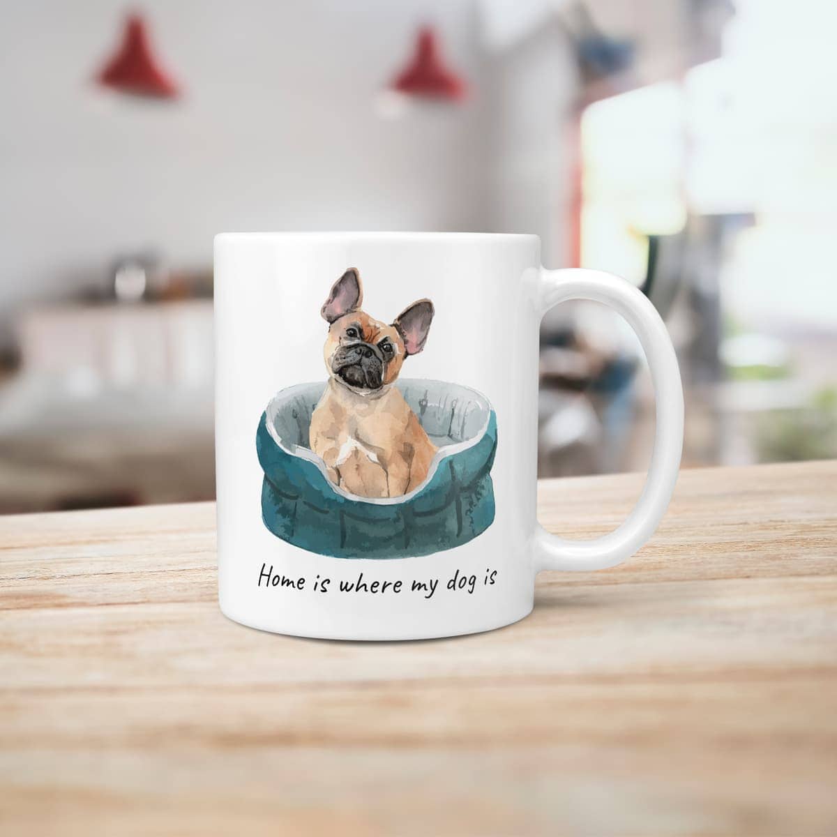 Home is where my dog is French Bulldog dog mug (Illustrated collection) 7 Home is where my dog is French Bulldog dog mug (Illustrated collection) - Image 5