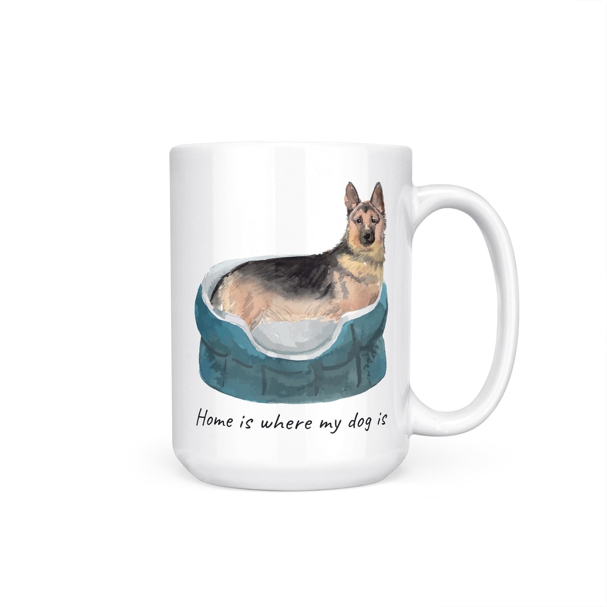 Home is where my dog is German Shepherd dog mug (Illustrated collection) 11 Home is where my dog is German Shepherd dog mug (Illustrated collection) - Image 9
